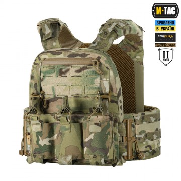 Плитоноска M-Tac Cuirass Elite 2 класс защиты, MultiCam, XS/S