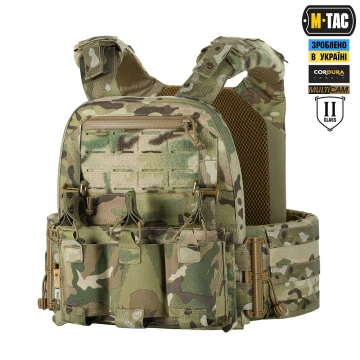 Плитоноска M-Tac Cuirass Elite 2 клас захисту, MultiCam, XS/S