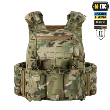 Плитоноска M-Tac Cuirass Elite 2 клас захисту, MultiCam, XS/S