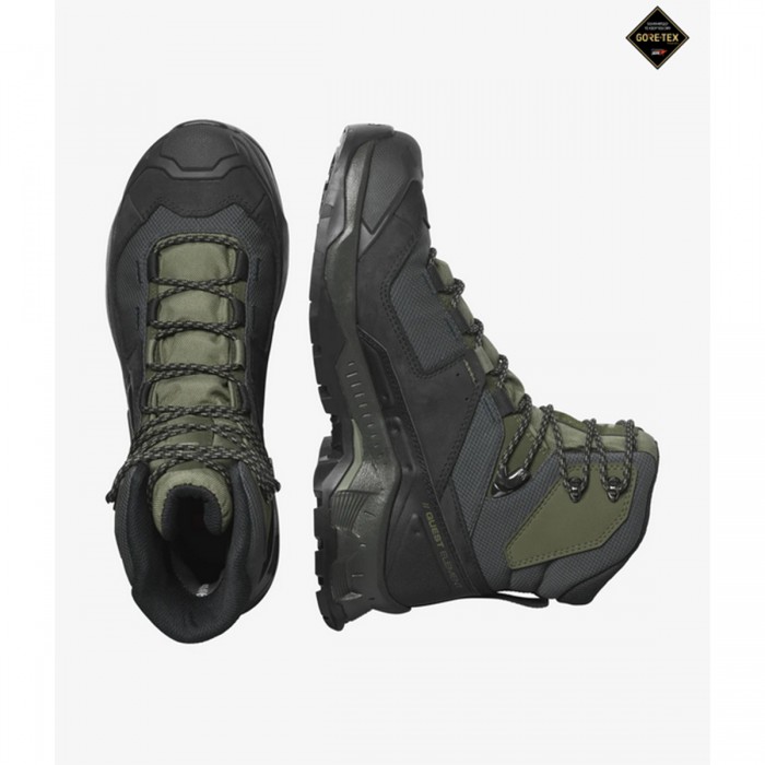 Ботинки Salomon QUEST ELEMENT GTX Black/Olive Night, Зелёный, UK 10 / EU 44⅔, 27см Ботинки Salomon QUEST ELEMENT GTX Black/Olive Night, Зелёный, UK 10 / EU 44⅔, 27см