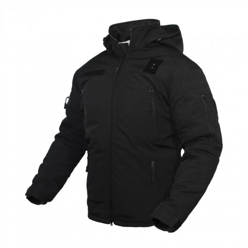 Куртка зимова Soft Shell - Чорна, Black