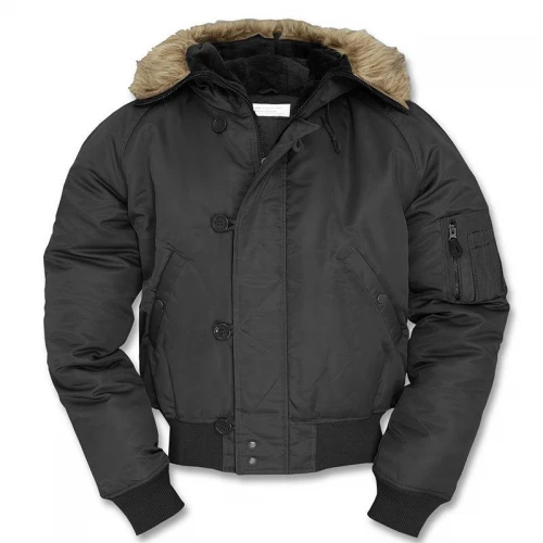Куртка бомбер льотна MIL-TEC US N2B Basic Black
