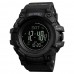 Годинник тактичний багатофункціональний Skmei Black, Black