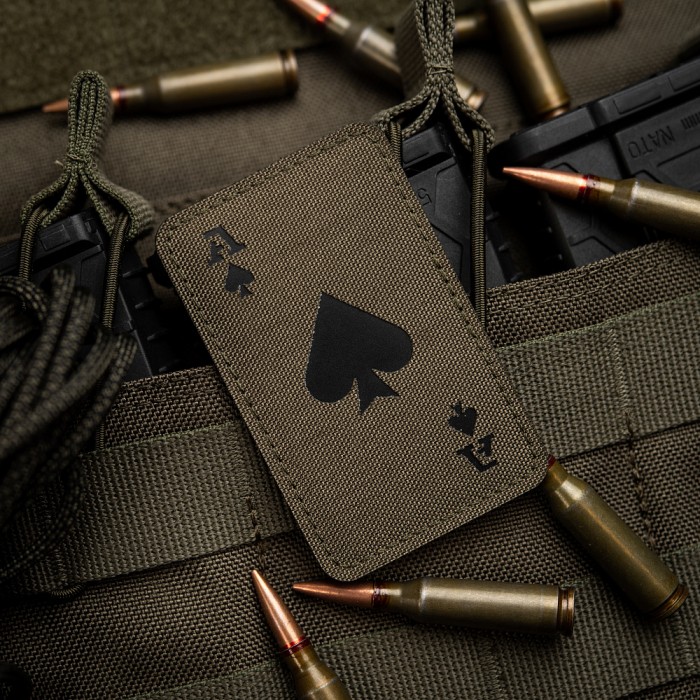 M-Tac нашивка Ace of Spades Laser Cut Ranger Green/Black M-Tac нашивка Ace of Spades Laser Cut Ranger Green/Black