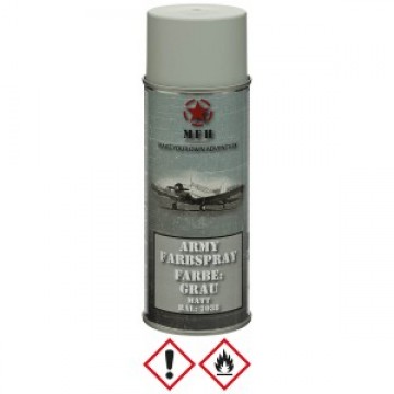 Маскувальна фарба спрей у балоні Army Spray Paint, mat, 400 ml GREY Сірий, Сірий
