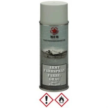 Маскувальна фарба спрей у балоні Army Spray Paint, mat, 400 ml GREY Сірий, Сірий