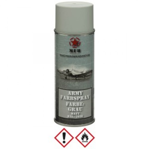 Маскувальна фарба спрей у балоні Army Spray Paint, mat, 400 ml GREY Сірий, Сірий
