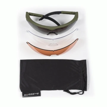 Окуляри балістичні SWISS EYE® Raptor Olive (3 лінзи)
