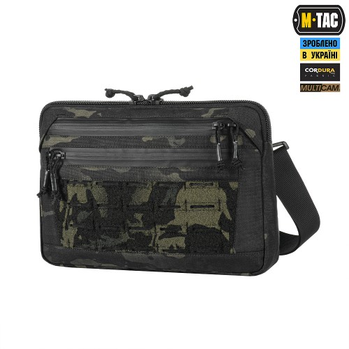 Сумка M-Tac Admin Bag Medium Elite з липучкою , Black MultiCam