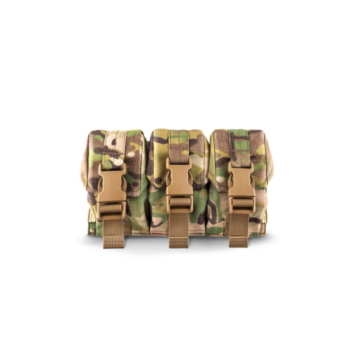 Модуль під 3 ручні гранати на базу задньої штурмової панелі U-WIN, MultiCam Модуль під 3 ручні гранати на базу задньої штурмової панелі U-WIN, MultiCam