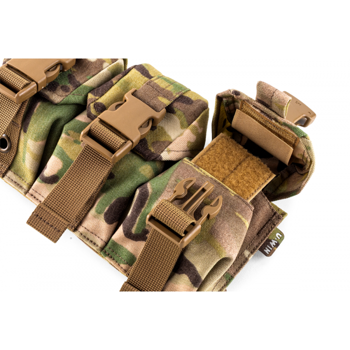 Модуль під 3 ручні гранати на базу задньої штурмової панелі U-WIN, MultiCam Модуль під 3 ручні гранати на базу задньої штурмової панелі U-WIN, MultiCam