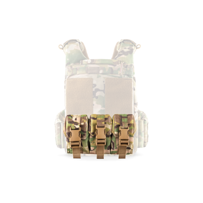 Модуль під 3 ручні гранати на базу задньої штурмової панелі U-WIN, MultiCam Модуль під 3 ручні гранати на базу задньої штурмової панелі U-WIN, MultiCam