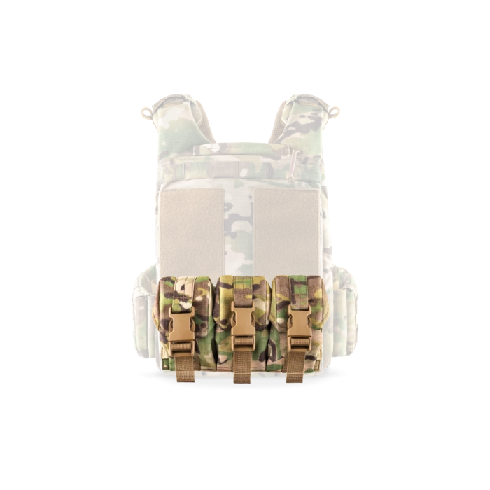 Модуль под 3 ручные гранаты на базу задней штурмовой панели U-WIN, MultiCam Модуль под 3 ручные гранаты на базу задней штурмовой панели U-WIN, MultiCam