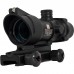 Оптичний приціл Trijicon ACOG 4x32 (репліка) з прицільною сіткою Green Chevron, Black