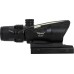 Оптичний приціл Trijicon ACOG 4x32 (репліка) з прицільною сіткою Green Chevron, Black