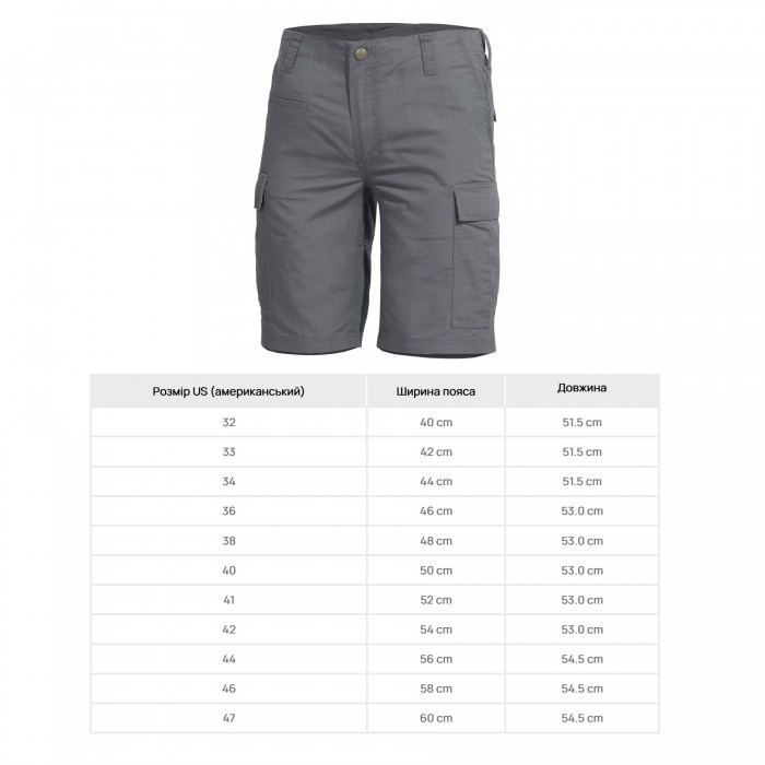 Шорты тактические Pentagon BDU 2.0 Wolf Grey, Wolf Grey, US 40 Шорты тактические Pentagon BDU 2.0 Wolf Grey, Wolf Grey, US 40