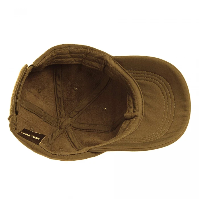 Бейсболка тактична тепла MIL-TEC SoftShell Baseball Cap Dark Coyote Бейсболка тактична тепла MIL-TEC SoftShell Baseball Cap Dark Coyote