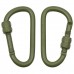 Карабіни алюмінієві MFH Carabiner 8 мм х 8 см Olive