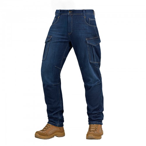 Джинсы демисезонные M-Tac Aggressor Dark Denim, Navy Blue, W30/L32