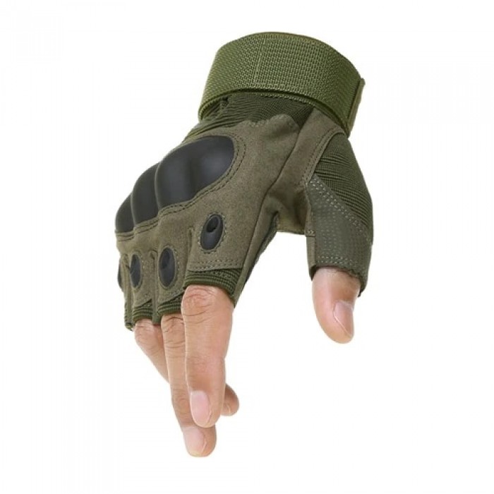 Рукавиці безпалі Outdoor Tactics із захистом Olive Рукавиці безпалі Outdoor Tactics із захистом Olive