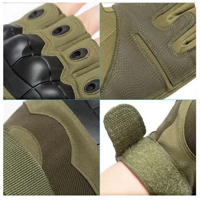 Рукавиці безпалі Outdoor Tactics із захистом Olive Рукавиці безпалі Outdoor Tactics із захистом Olive