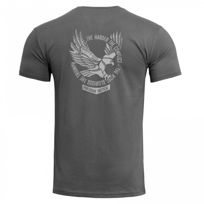Футболка PENTAGON Ageron "Eagle" T-Shirt Серая, Серый Футболка PENTAGON Ageron "Eagle" T-Shirt Серая, Серый