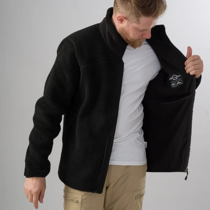 Флісова кофта Pentagon SUMMIT SHERPA Black Флісова кофта Pentagon SUMMIT SHERPA Black