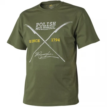 Футболка T-shirt Helikon Polish Multitool - U.S. Green, Olive Green, S\R