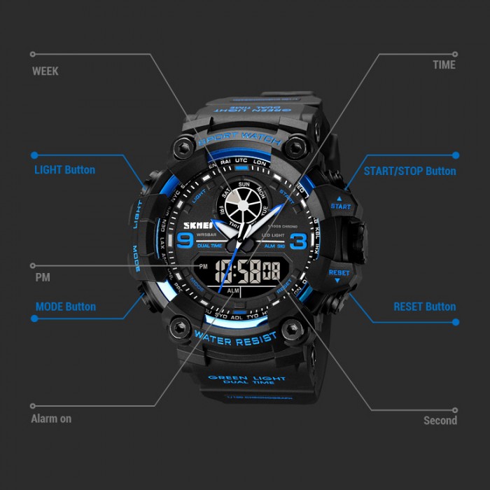Часы тактические Skmei 1818 Black Часы тактические Skmei 1818 Black