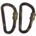 Карабины тактические (2 шт.) 80мм Mil-Tec Tactical Carabiner Вудленд