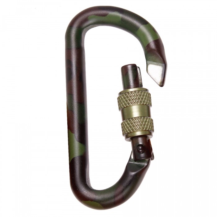Карабіни тактичні (2 шт.) 80мм Mil-Tec Tactical Carabiner Вудленд Карабіни тактичні (2 шт.) 80мм Mil-Tec Tactical Carabiner Вудленд