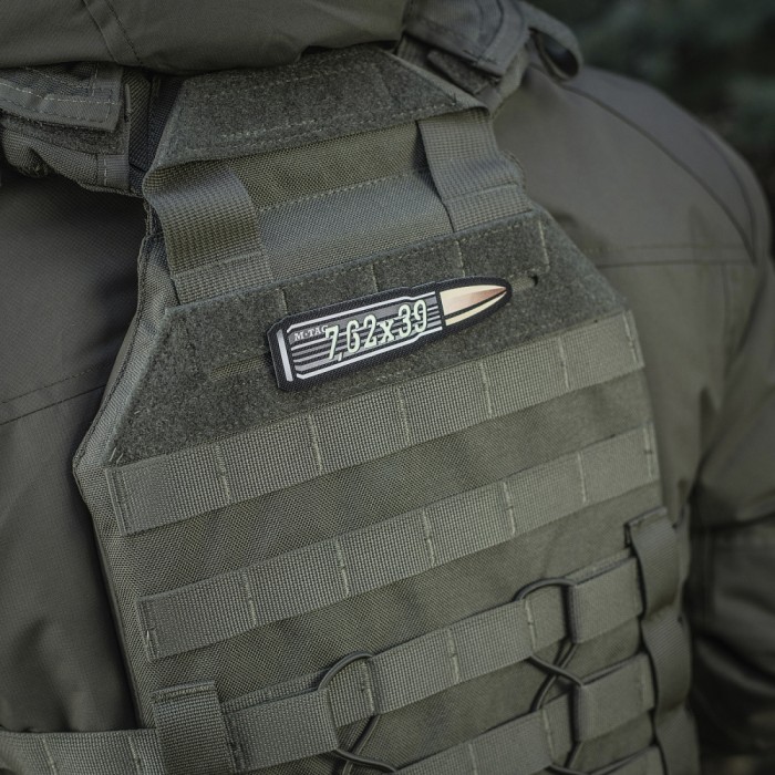 M-Tac нашивка 7,62x39 Ammo Black/GID M-Tac нашивка 7,62x39 Ammo Black/GID