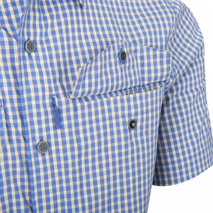 Рубашка Helikon-Tex Covert Concealed Carry Short Sleeve Shirt Голубая, Голубой Рубашка Helikon-Tex Covert Concealed Carry Short Sleeve Shirt Голубая, Голубой