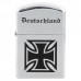Запальничка бензинова Windproof Lighter, chrome polished, "Deutschland",Сріблястий