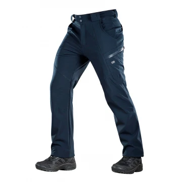 Штани тактичні зимові M-Tac Soft Shell Winter, Navy Blue