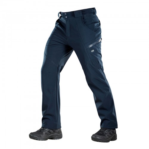 Брюки тактические зимние M-Tac Soft Shell Winter, Navy Blue