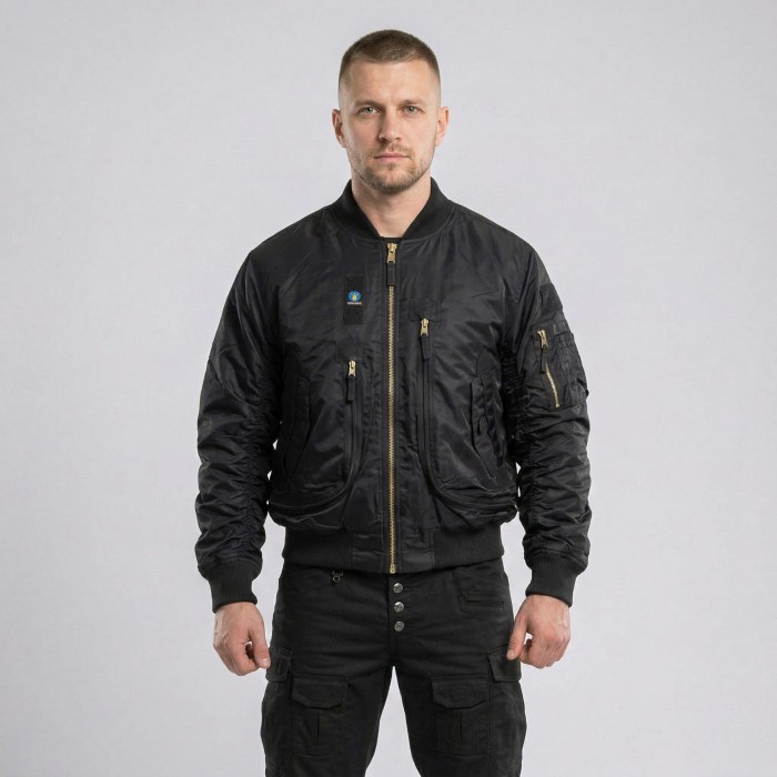 Куртка-бомбер Vik-Tailor летная, Black Куртка-бомбер Vik-Tailor летная, Black