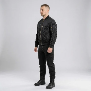 Куртка бомбер Vik-Tailor льотна, Black