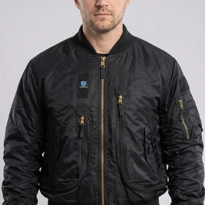Куртка-бомбер Vik-Tailor летная, Black Куртка-бомбер Vik-Tailor летная, Black