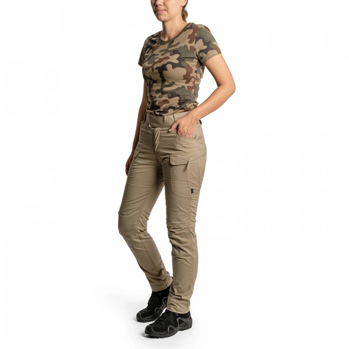 Жіночі штани тактичні демісезонні Helikon Women's UTP Resized PolyCotton Rip-Stop, Khaki Жіночі штани тактичні демісезонні Helikon Women's UTP Resized PolyCotton Rip-Stop, Khaki