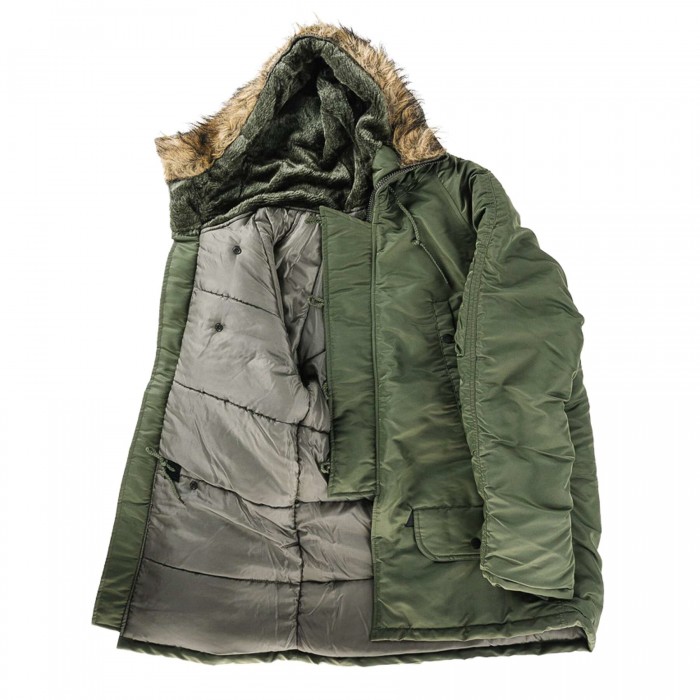 Куртка парка Аляска з хутром US N3B TEESAR® PARKA Оливкова Куртка парка Аляска з хутром US N3B TEESAR® PARKA Оливкова