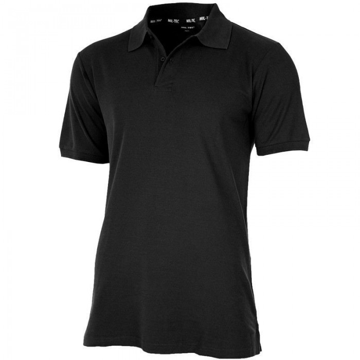 Футболка поло Mil-Tec POLO SHIRT PIKEE Чорна, Black Футболка поло Mil-Tec POLO SHIRT PIKEE Чорна, Black