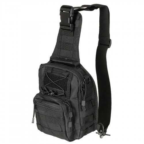 Сумка однолямкова MOLLE 7л Чорний, Black
