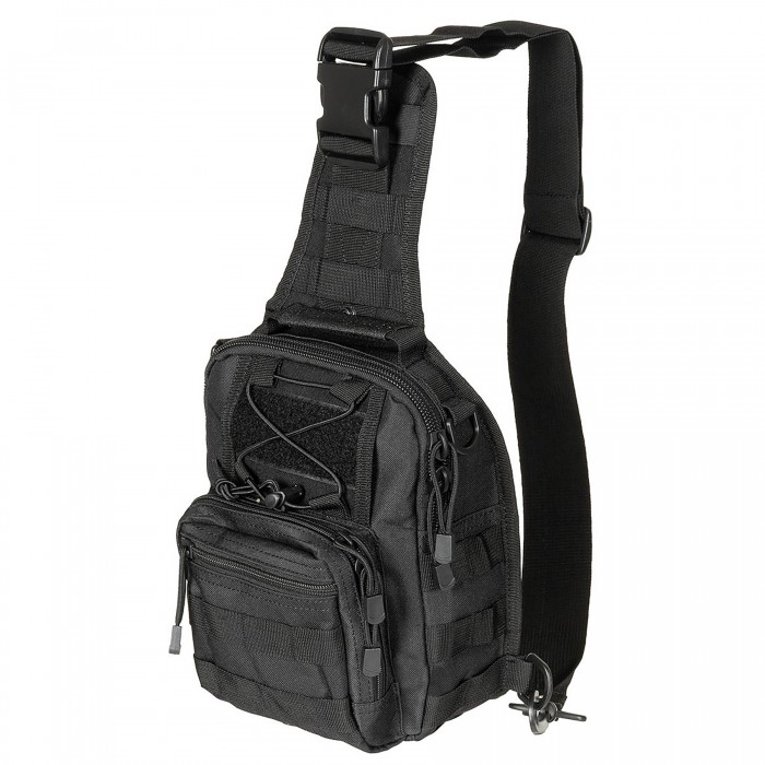 Сумка однолямкова MOLLE 7л Чорний, Black Сумка однолямкова MOLLE 7л Чорний, Black