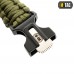 Браслет з компасом, висікачем іскор і свистком M-Tac, Olive