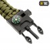Браслет з компасом, висікачем іскор і свистком M-Tac, Olive