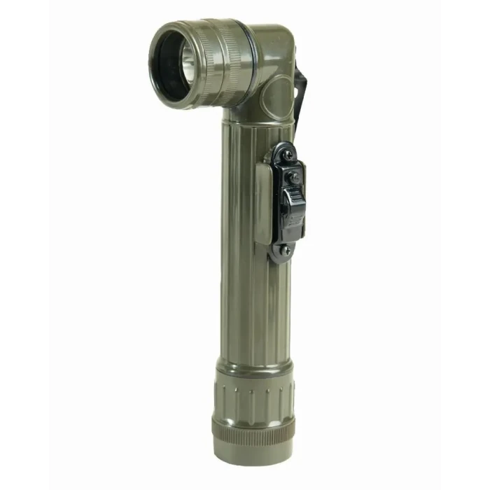 Тактичний світлодіодний ліхтар MIL-TEC LED Medium Anglehead Flashlight Olive Тактичний світлодіодний ліхтар MIL-TEC LED Medium Anglehead Flashlight Olive