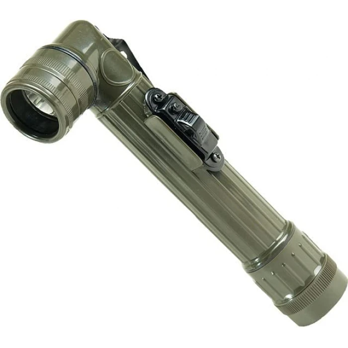 Тактичний світлодіодний ліхтар MIL-TEC LED Medium Anglehead Flashlight Olive Тактичний світлодіодний ліхтар MIL-TEC LED Medium Anglehead Flashlight Olive