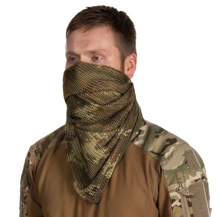 Шарф-сетка снайпера MIL-TEC Net Scarf PES 190х90 см Vegetato Шарф-сетка снайпера MIL-TEC Net Scarf PES 190х90 см Vegetato