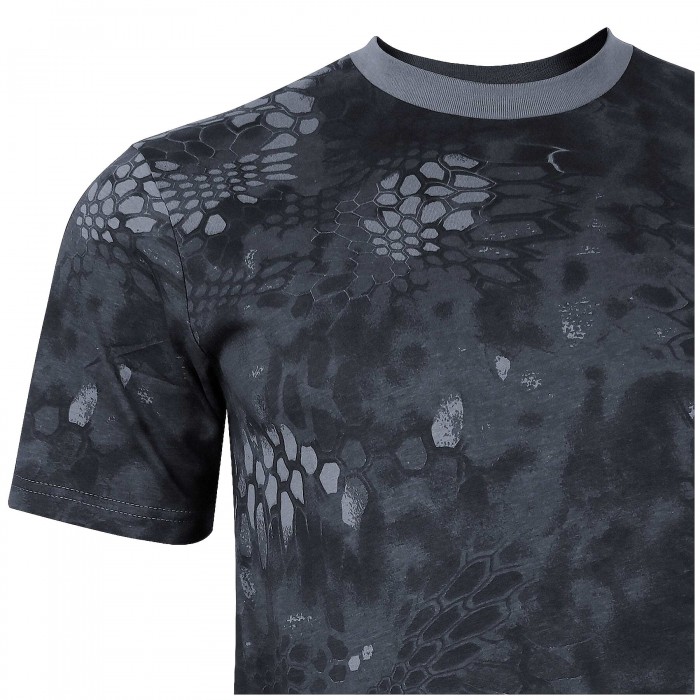 Футболка камуфляжная MIL-TEC T-Shirt Mandra Black, 3XL Футболка камуфляжная MIL-TEC T-Shirt Mandra Black, 3XL
